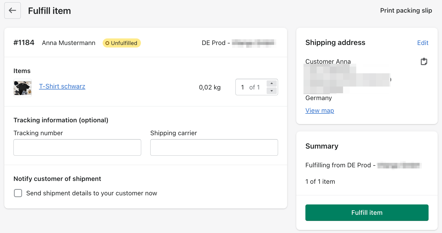 Fulfillment Fulfillment