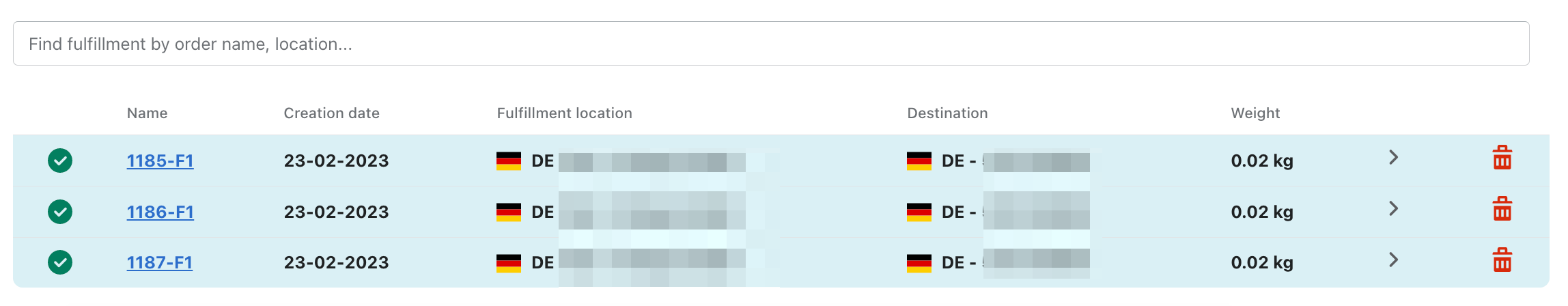 Produktauswahl