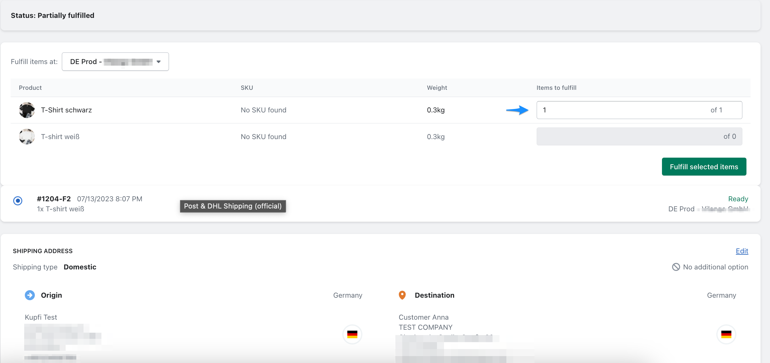 Partial deliver 4 Partial deliver 4