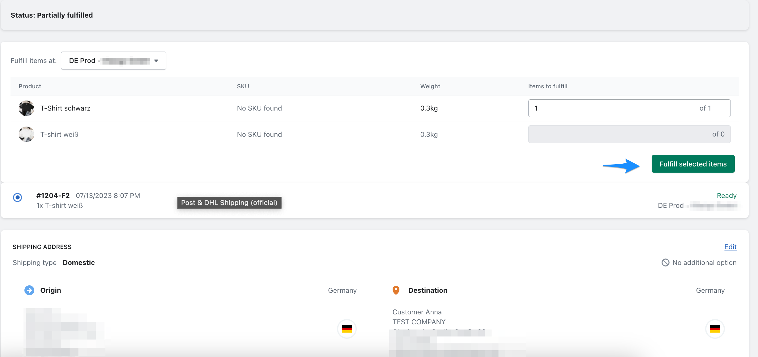 Partial deliver 5 Partial deliver 5